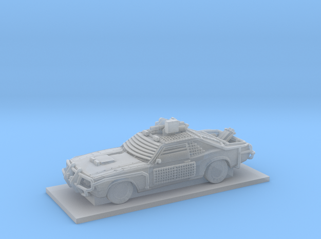 Muscle Police Car in Smooth Fine Detail Plastic