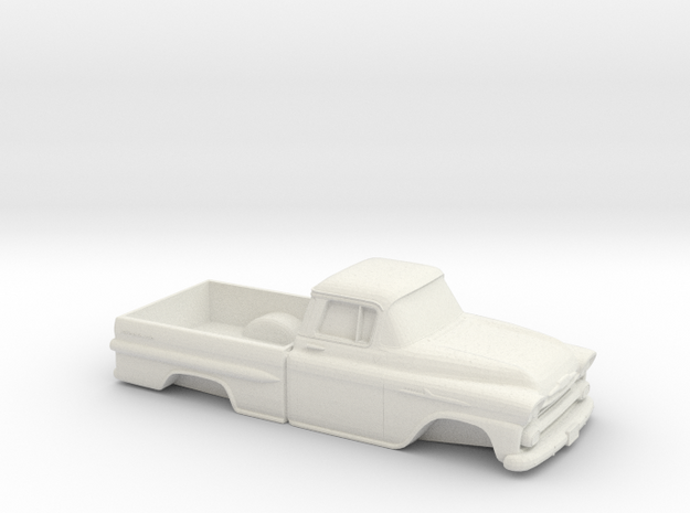 1/32 1958 Chevrolet Apache in White Natural Versatile Plastic