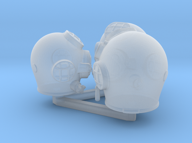 Diving helmet size test in Tan Fine Detail Plastic