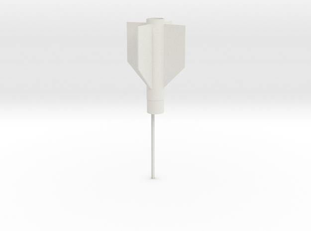 Aim 9 tail BT5 version in White Natural Versatile Plastic