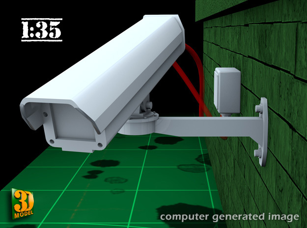 Surveillance Camera (1:35) Type 1 in Tan Fine Detail Plastic