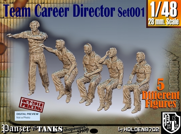 1/48 team career director Set101 in Tan Fine Detail Plastic