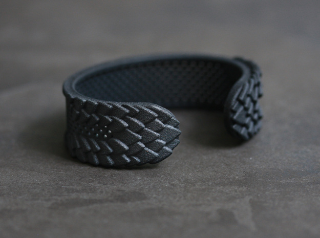 Black Dragon Bracelet in Black Premium Versatile Plastic