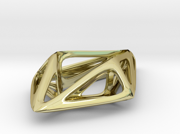 STRUCTURA Smooth, Pendant. in 18K Gold Plated