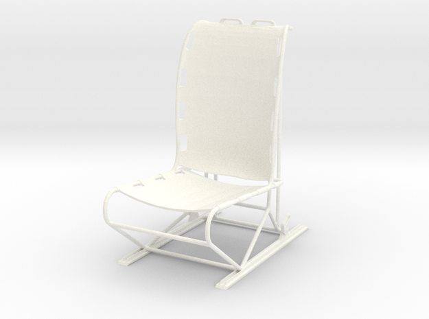 1.6 LAMA PILOT SEAT SINGLE in White Processed Versatile Plastic