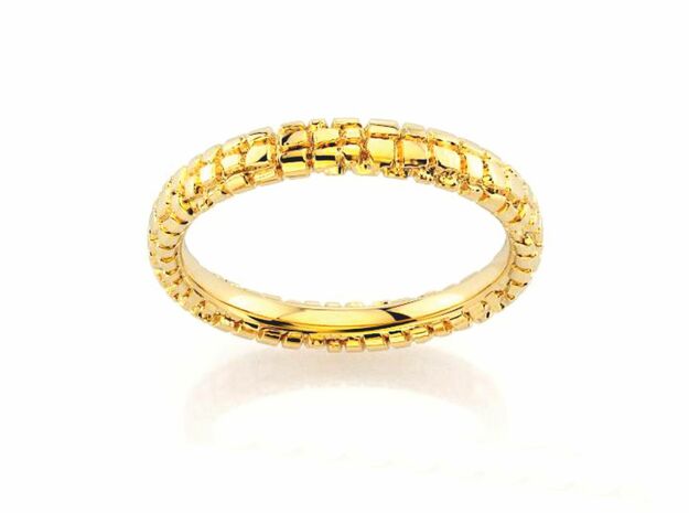 Wedding Ring Street 3 mm in 18k Gold Plated Brass: 6.25 / 52.125