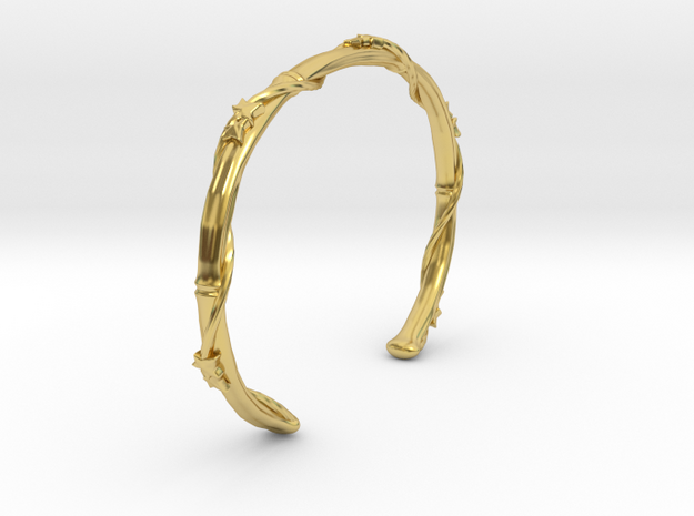 Ivy Wrapped Bamboo Cuff Bracelet