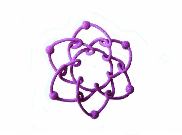 Daisychain in Purple Processed Versatile Plastic