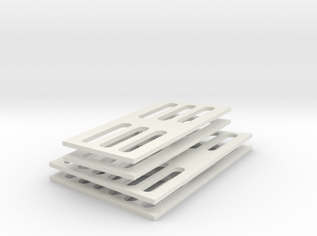 SC38 Air Grids 1:5 in White Natural Versatile Plastic