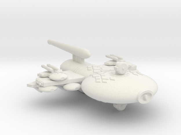 3788 Scale Gorn Carnosaurus-P+ Gunboat/PF Tender in White Natural Versatile Plastic