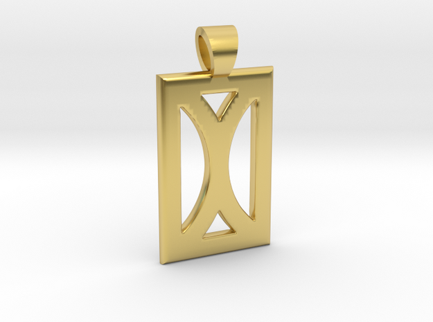 Your month [pendant] in Polished Brass