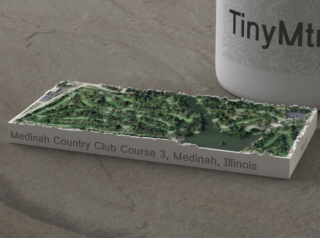 Medinah Country Club, Illinois, 1:20000 in Natural Full Color Sandstone