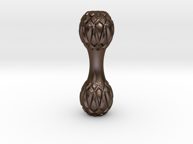 The Dragon's Egg Knuckle Roller in Polished Bronze Steel