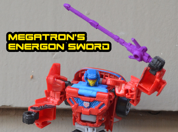 Megatron's Energon Sword (3mm, 4mm & 5mm grips) in Purple Processed Versatile Plastic: Large