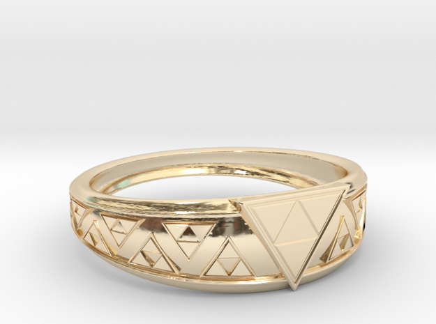 Triangle Force  in 14k Gold Plated Brass: 9 / 59