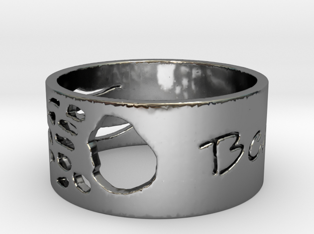 Mens Bears Claw Ring in Fine Detail Polished Silver: 5 / 49