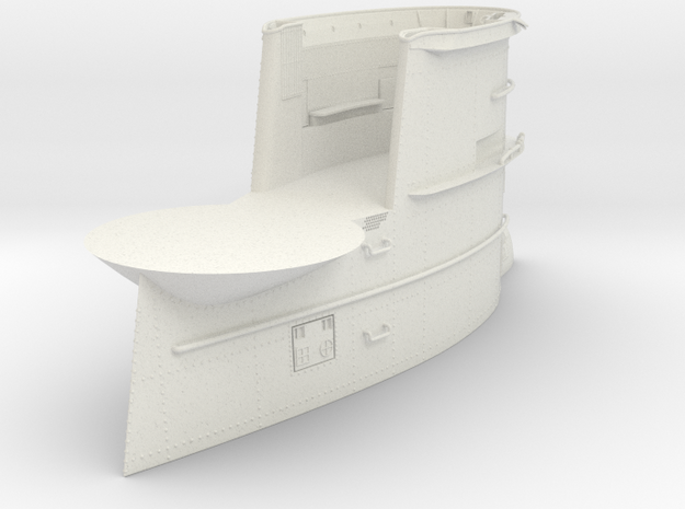1/32 DKM U-Boot VII/C Conning Tower in White Natural Versatile Plastic