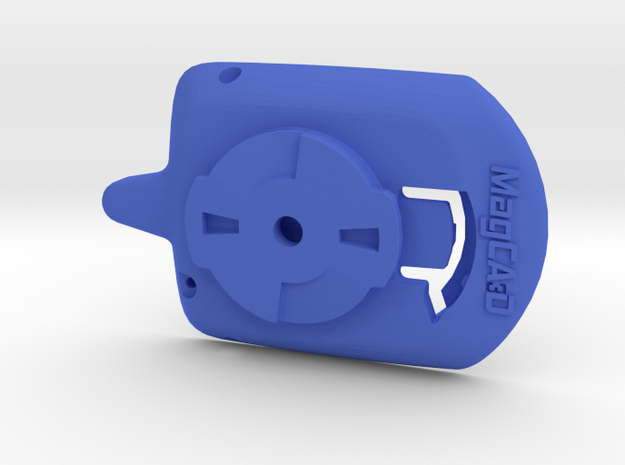 Wahoo Elemnt Bolt Puck Adaptor in Blue Processed Versatile Plastic