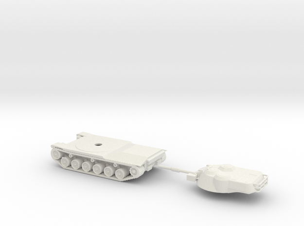 1/87 Scale MBT70 Tank in White Natural Versatile Plastic