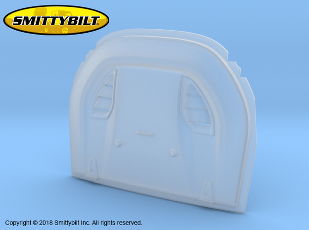 BR10011 Smittybilt Stingray Hood vent in Smooth Fine Detail Plastic