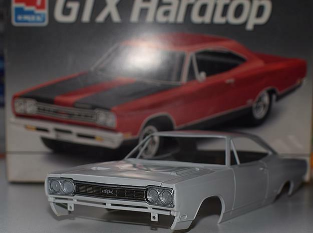 1/25 1968 Plymouth Satellite Grill in Smoothest Fine Detail Plastic