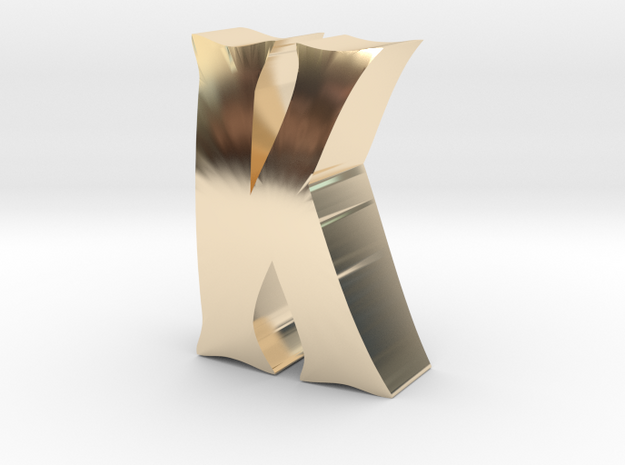 AkaPosse-K in 14k Gold Plated Brass
