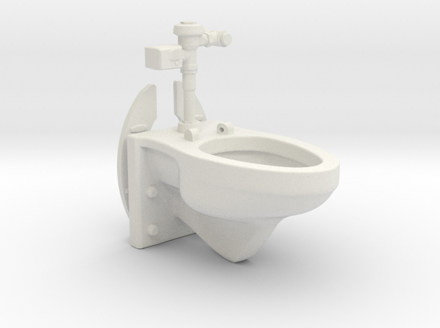 1:18 Scale Toilet - Articulated Wall Mounted with 