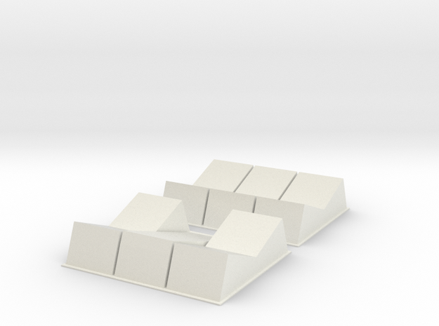 X-wing Rocker Switches 2 types in White Natural Versatile Plastic