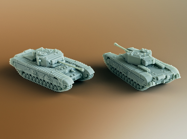 Black Prince (A43) British Tank Scale: 1:100 in Tan Fine Detail Plastic