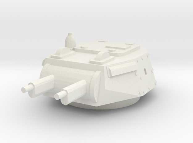 AB 40 turret scale 1/48 in White Natural Versatile Plastic