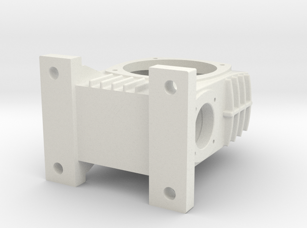 Gearbox in White Natural Versatile Plastic: Large