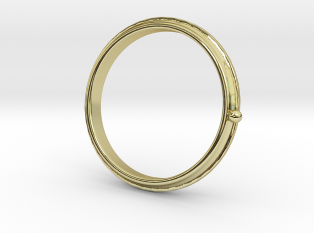To the moon ring in 18k Gold Plated Brass
