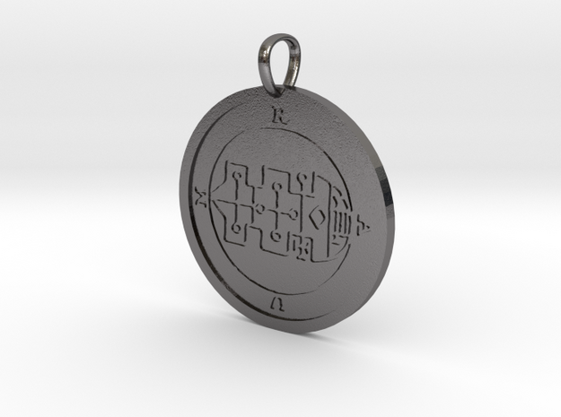 Raum Medallion in Polished Nickel Steel