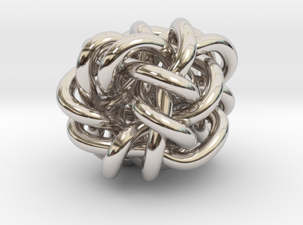 B&G Knot 018 in Rhodium Plated Brass