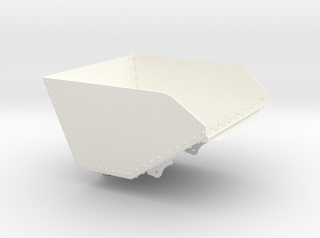 DQWB Ruston Bucyrus Tipper Body (SM32) in White Processed Versatile Plastic