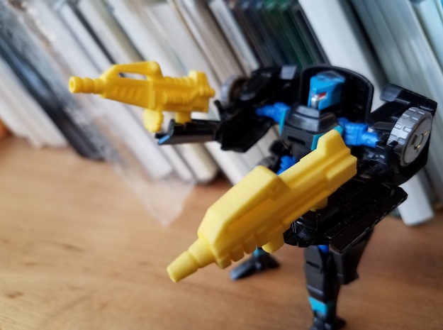 5mm Guns for TFSS Nightracer in Yellow Processed Versatile Plastic