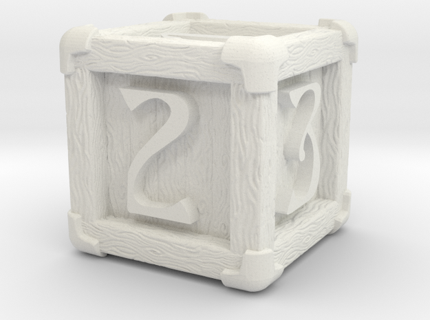 High Detailed Wood Dice with Numbers