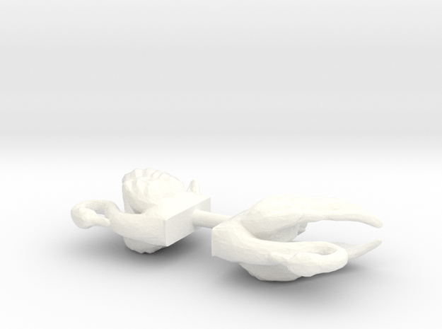 Swans in White Processed Versatile Plastic: 1:64 - S