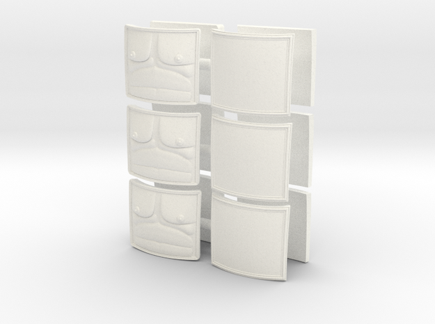 DIMITRIS 9 PLATES  in White Processed Versatile Plastic