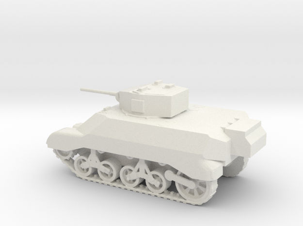 1/87 Scale M3A3 Light Tank in White Natural Versatile Plastic