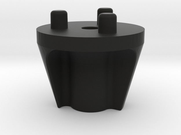 Emek/Etha 2 Bolt Cap - YINYANG in Black Natural Versatile Plastic