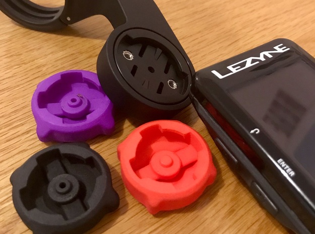 Lezyne GPS Computer to Garmin Adaptor in Purple Processed Versatile Plastic