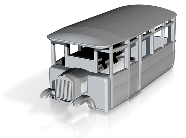 o-148fs-cdr-2-3-ford-railcar in Tan Fine Detail Plastic
