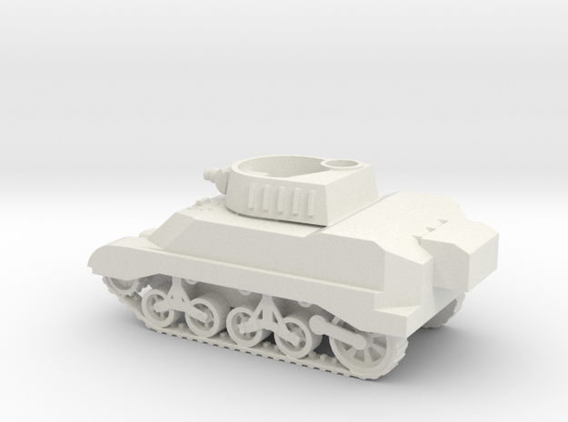 1/72 Scale M8 Howitzer Tank in White Natural Versatile Plastic