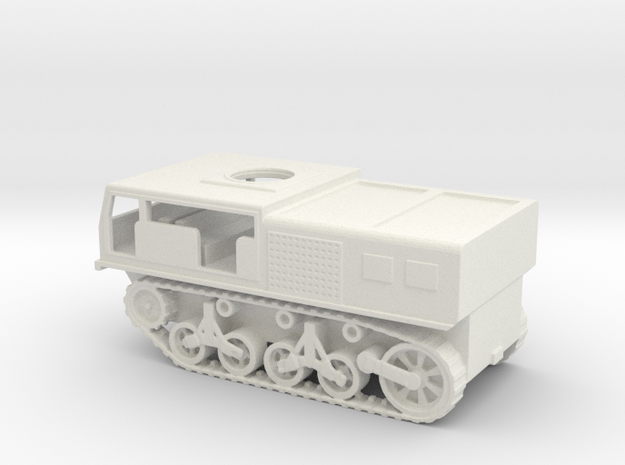 1/87 Scale M4 High Speed Tractor in White Natural Versatile Plastic
