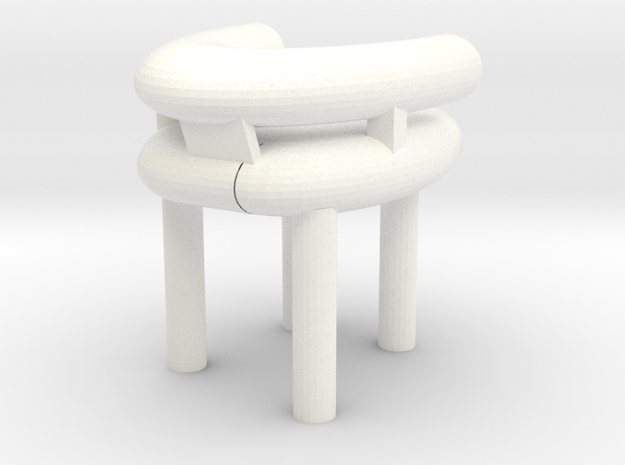 chair in White Processed Versatile Plastic: Large