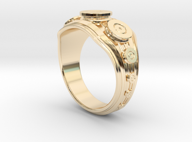 Bullet Ring in 14K Yellow Gold: 8 / 56.75