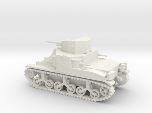 1/72 Scale M2 Medium Tank in White Natural Versatile Plastic