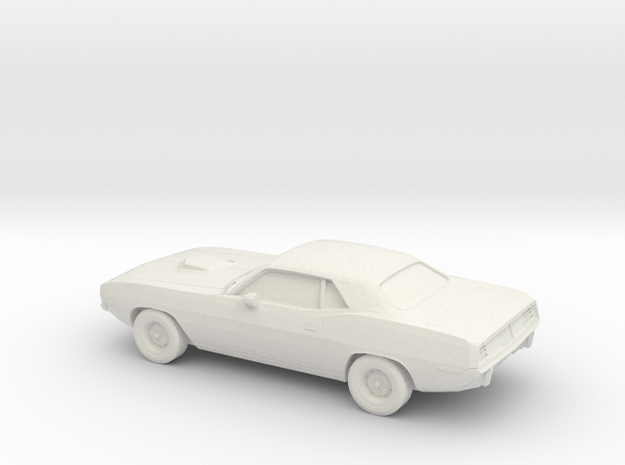 1/87 1971 Plymouth Baracuda in White Natural Versatile Plastic