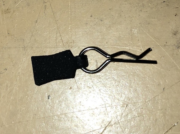 Body Clip Pull Tab UPDATED in Black Natural Versatile Plastic